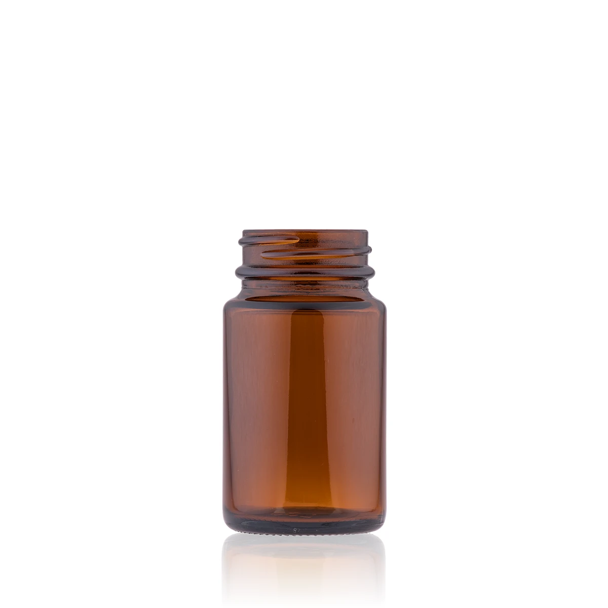 Pote Capsula Vidro Ãmbar 75ml
