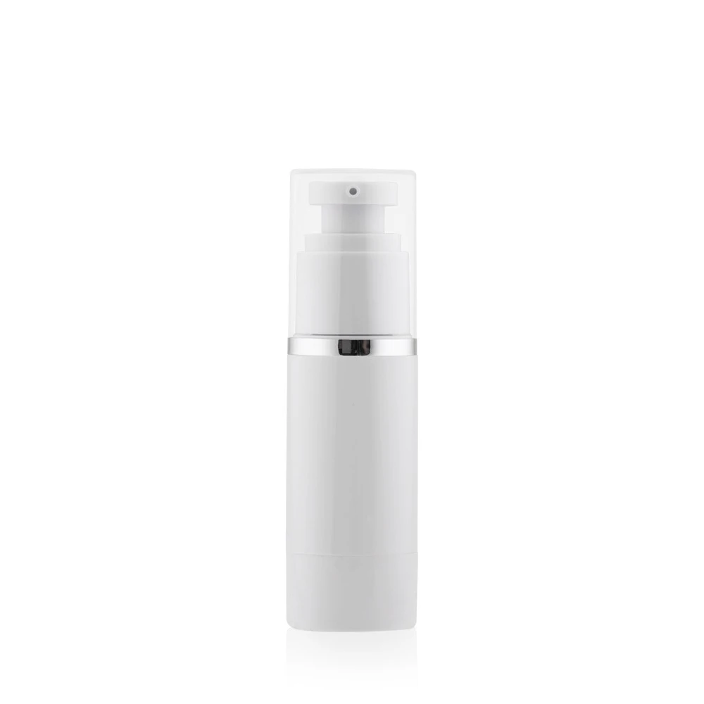 Frasco Airless Absolut Branco e Dourado  30ml