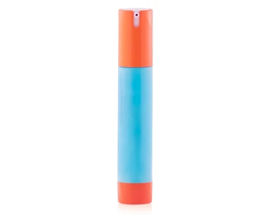 Frasco Airless Pump Summer Azul e Laranja 30ml