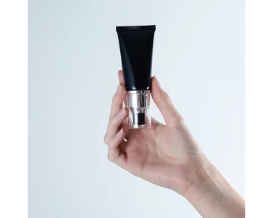 Bisnaga Preta Tube Pump Prata 30ml