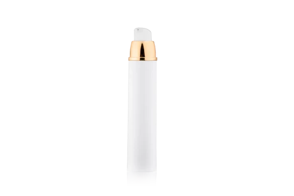 Frasco Airless PTG Branco com Dourado 50ml