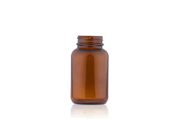 Pote Capsula Vidro Ãmbar 120ml