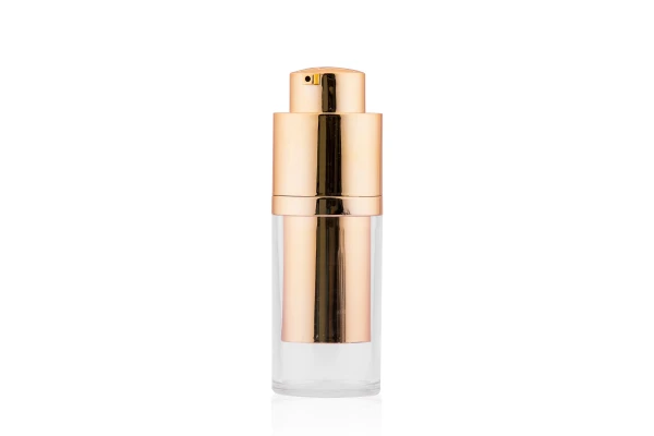 Frasco Airless Lift Pump Dourado 15ml