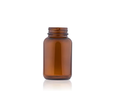 Pote Capsula Vidro Ãmbar 120ml