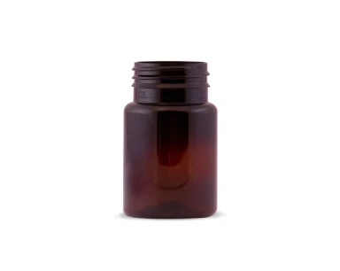 Pote Capsula PET Ãmbar R80