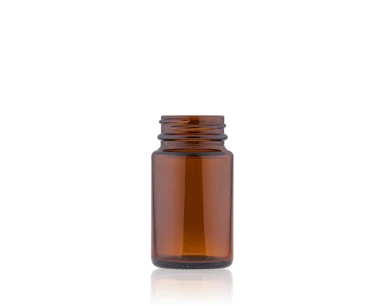 Pote Capsula Vidro Ãmbar 75ml