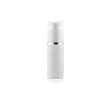 Frasco Airless Absolut Branco e Dourado  30ml
